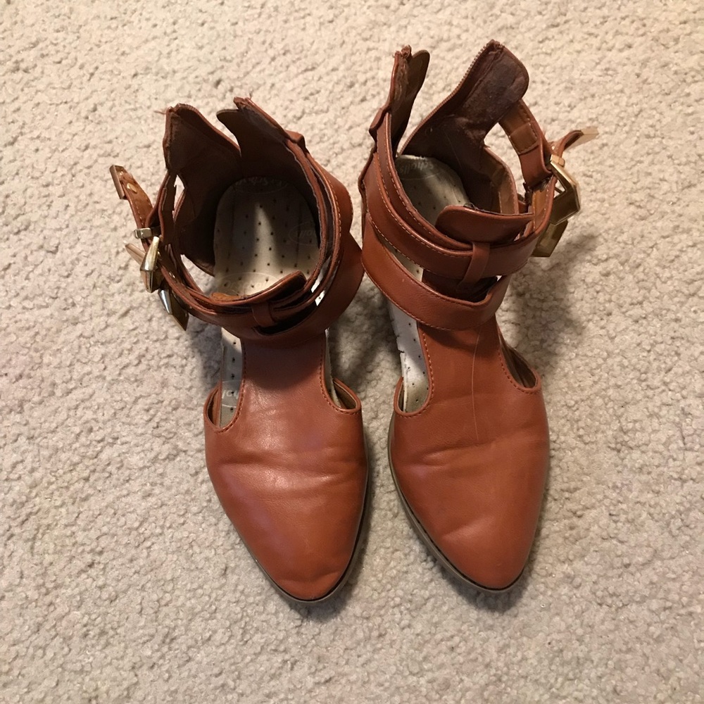 Brown booties